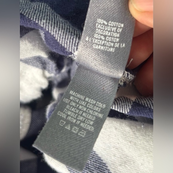 Aerie Navy and White Plaid Romper Women’s Medium EUC - Picture 9 of 9